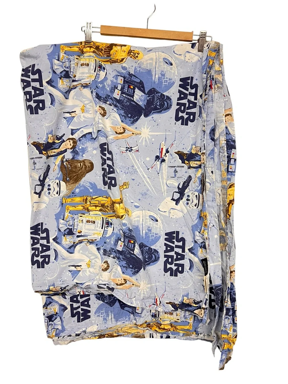 Pottery Barn Kids Star Wars Kids Twin Flat Sheet and 2 Standard Pillow Cases